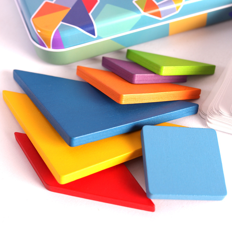 (Hot Selling) Tangram Set in Tin Box