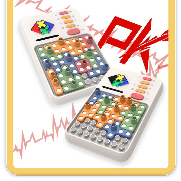 Hot-selling super building block educational electronic toy puzzle for babies, Huarong Road logic thinking training machine assembly toy