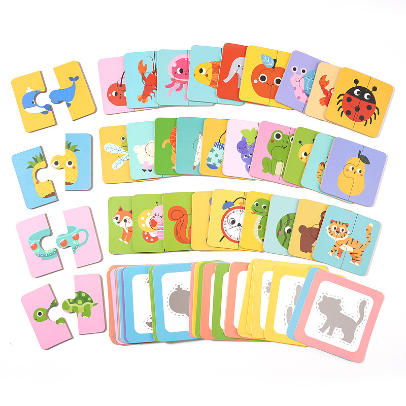 Shadow Pair Puzzle Animal Board Game Parent-child Interactive Card Game Children's Toy Thinking Concentration Puzzle