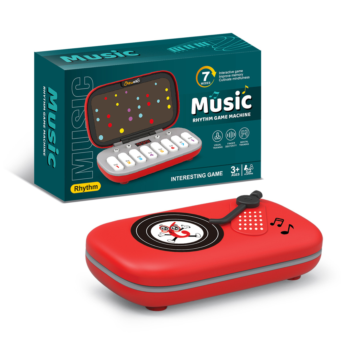 Rhythm Keyboard, Rhythm Master Piano Game Console, Portable Puzzle Game, Parent-Child Interactive Toy