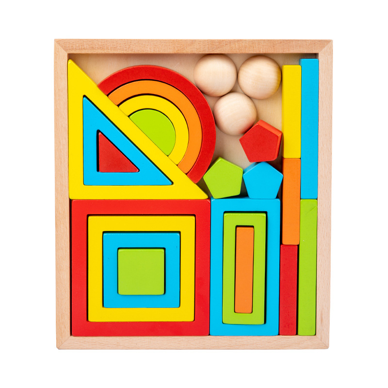 Rainbow Shaped Building Blocks for Children's Early Education, Assembly and Combination, Versatile Stacking Fun, Educational Toy Wholesale, Creative Puzzle
