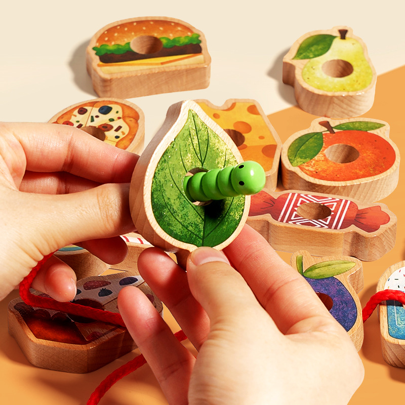 Greedy Caterpillar String Beads Game Concentration Logical Thinking Training Children's Toys Montessori Teaching Aids