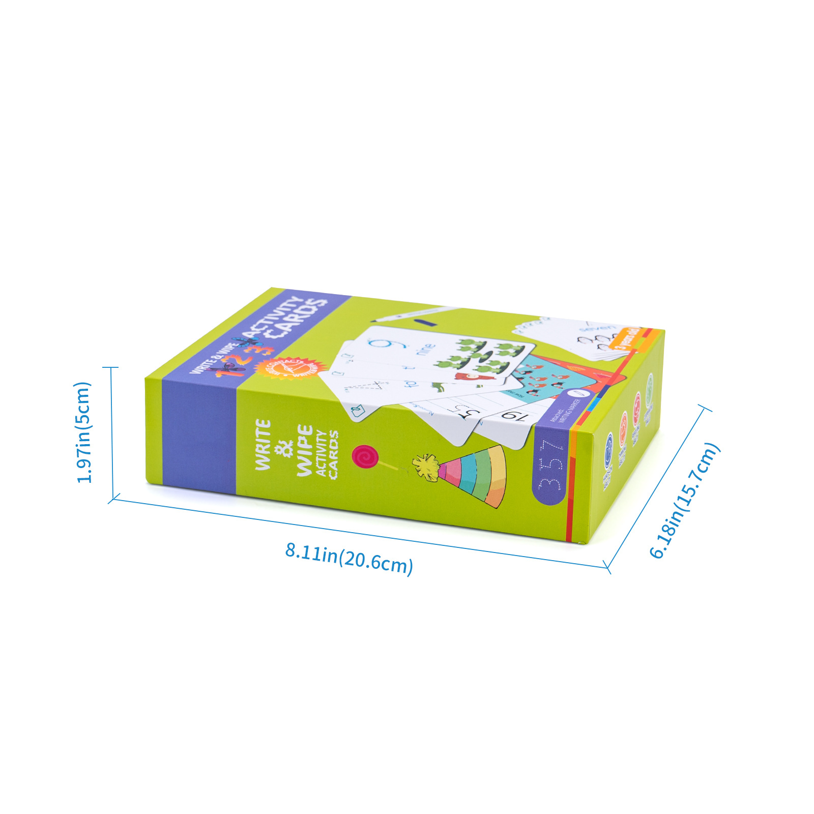 Early childhood education letter recognition flashcards, writing practice, dry erasing design, double-sided reusable educational toy