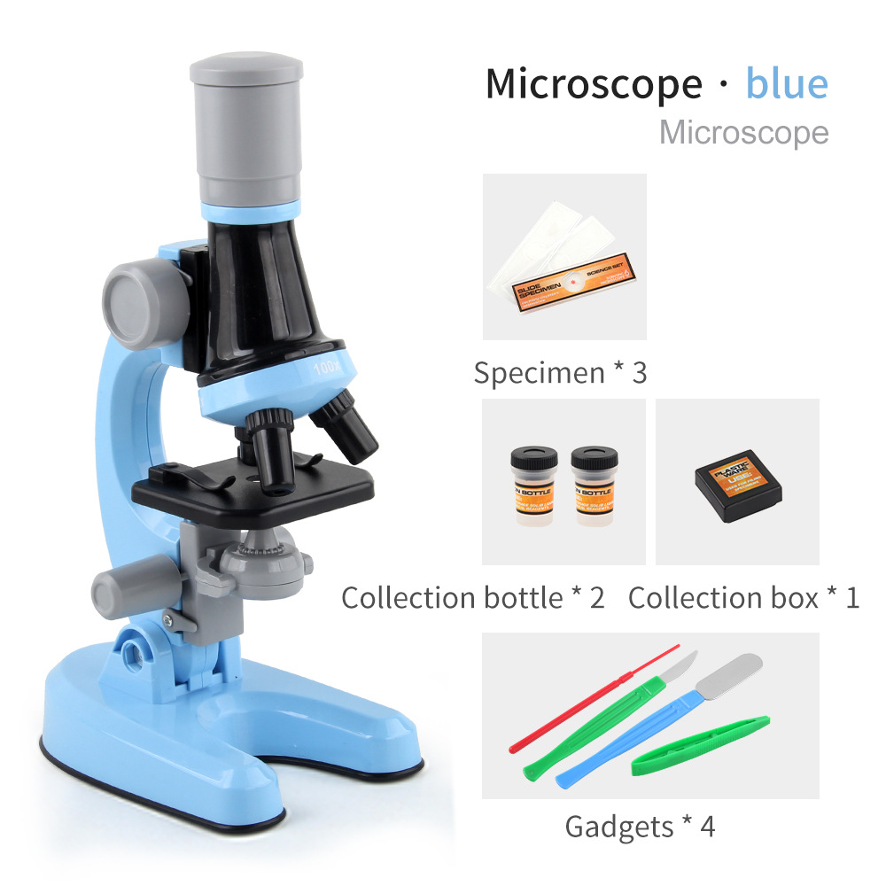 New upgraded children's microscope toy, science experiment set toy, microscope toy for elementary school students.