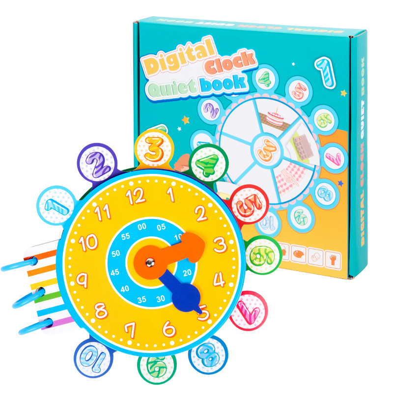Digital clock quiet book