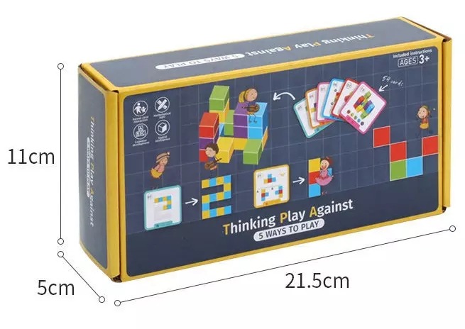 Rubik's Cube Stacking Puzzle Board Game, Logic Puzzle, Rainbow Block Building Blocks, Math Problems, Children's Toy