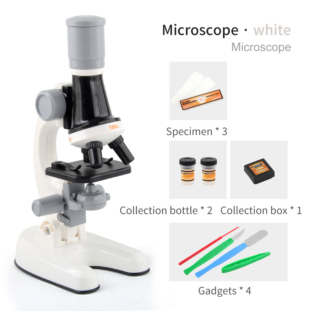 New upgraded children's microscope toy, science experiment set toy, microscope toy for elementary school students.
