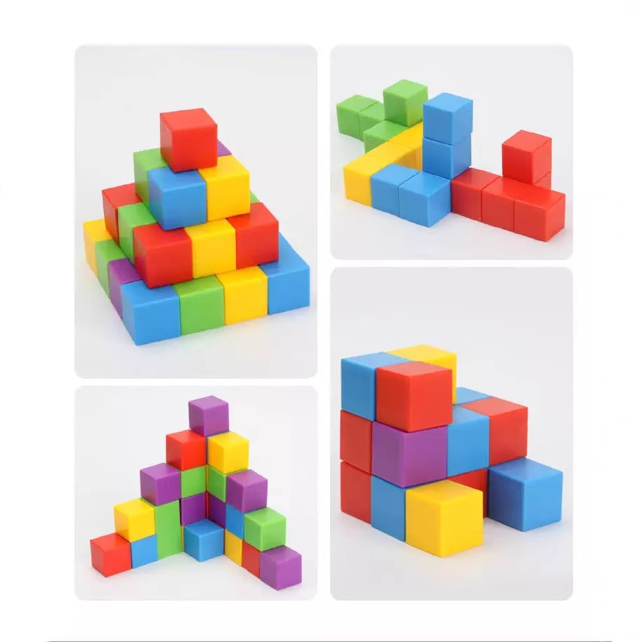 Rubik's Cube Stacking Puzzle Board Game, Logic Puzzle, Rainbow Block Building Blocks, Math Problems, Children's Toy