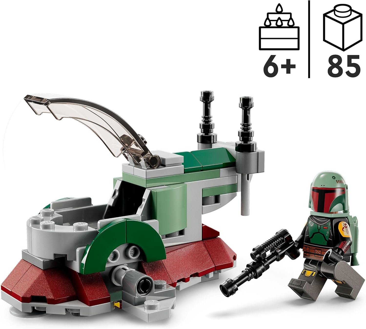 Chinese building blocks Star Wars 75344 Boba Fett spaceship mini fighter boy assembly toys