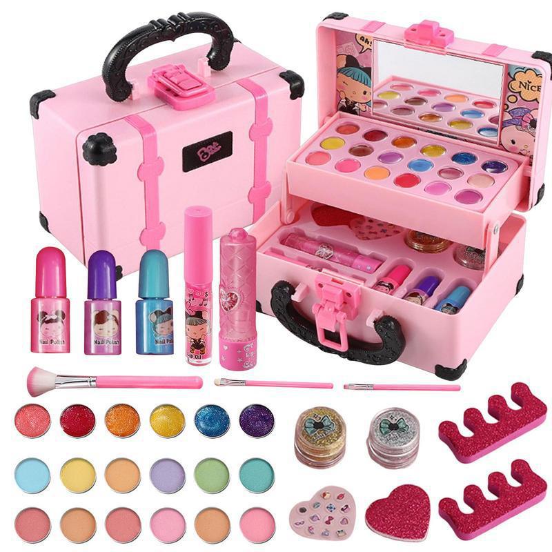 Washable children's stage performance makeup set toy for girls.