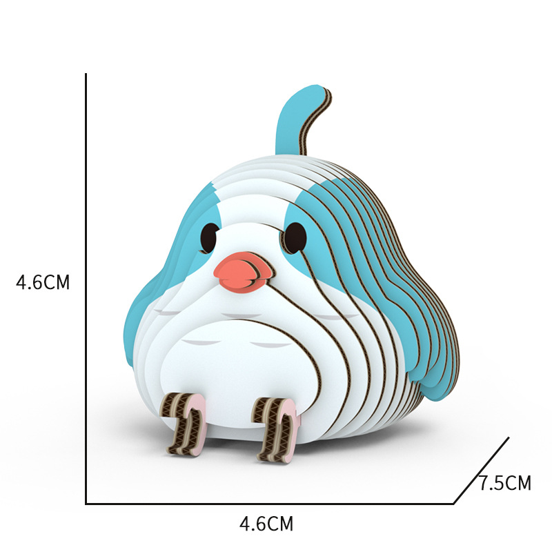 Fun Bird 3D Puzzle Paper DIY Children's Educational Toy Student Gift Parent-child Interactive Game