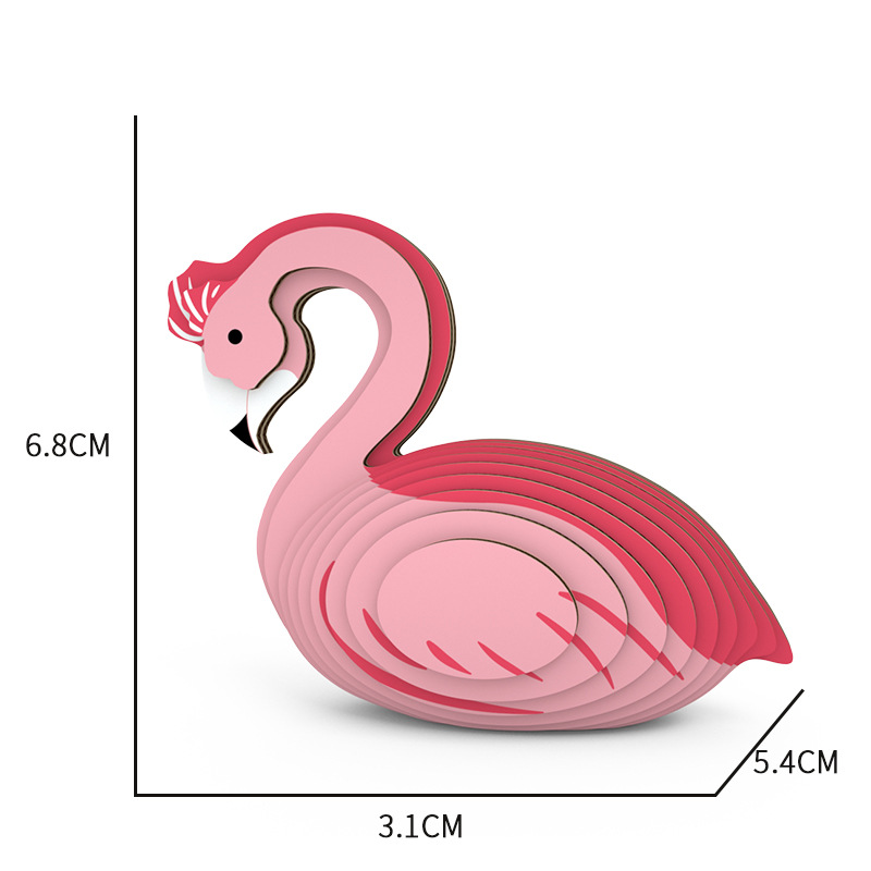 Fun Bird 3D Puzzle Paper DIY Children's Educational Toy Student Gift Parent-child Interactive Game