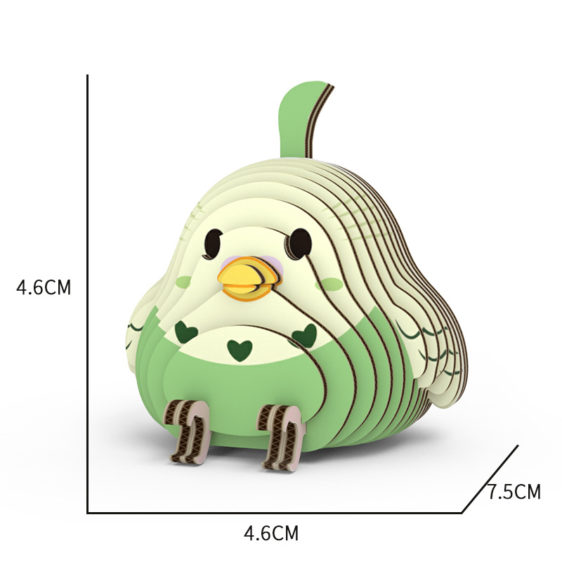Fun Bird 3D Puzzle Paper DIY Children's Educational Toy Student Gift Parent-child Interactive Game