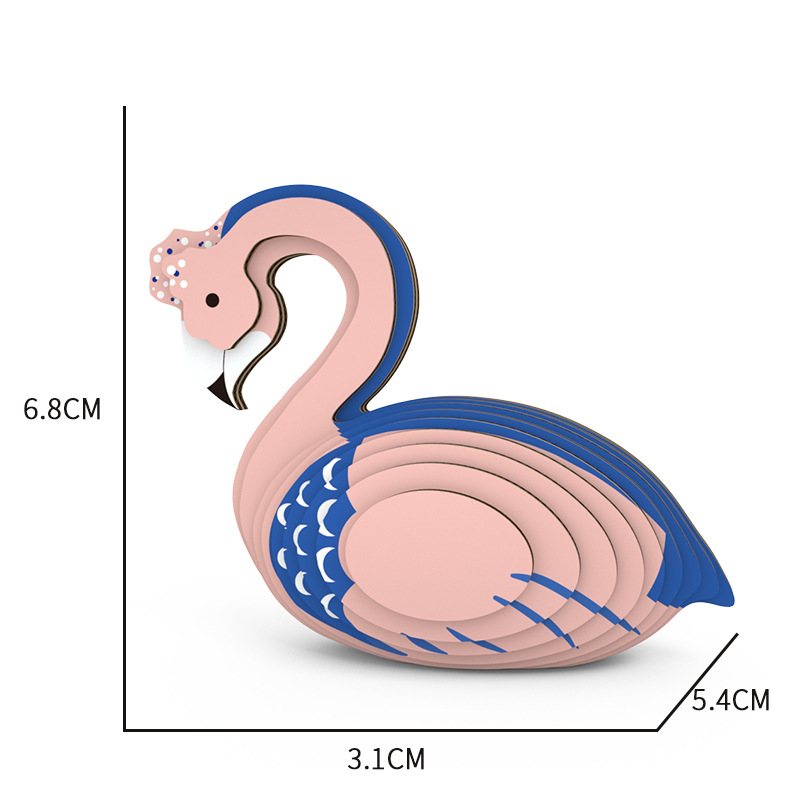 Fun Bird 3D Puzzle Paper DIY Children's Educational Toy Student Gift Parent-child Interactive Game