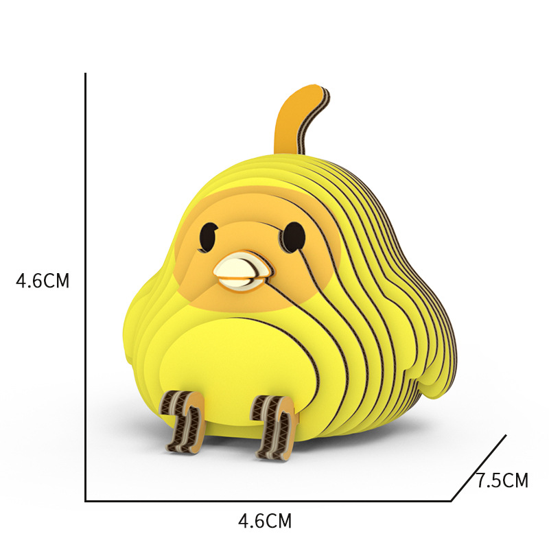 Fun Bird 3D Puzzle Paper DIY Children's Educational Toy Student Gift Parent-child Interactive Game