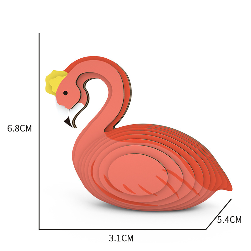 Fun Bird 3D Puzzle Paper DIY Children's Educational Toy Student Gift Parent-child Interactive Game