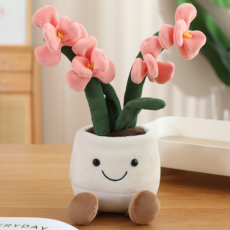 Simulation plant doll orchid fun potted plant