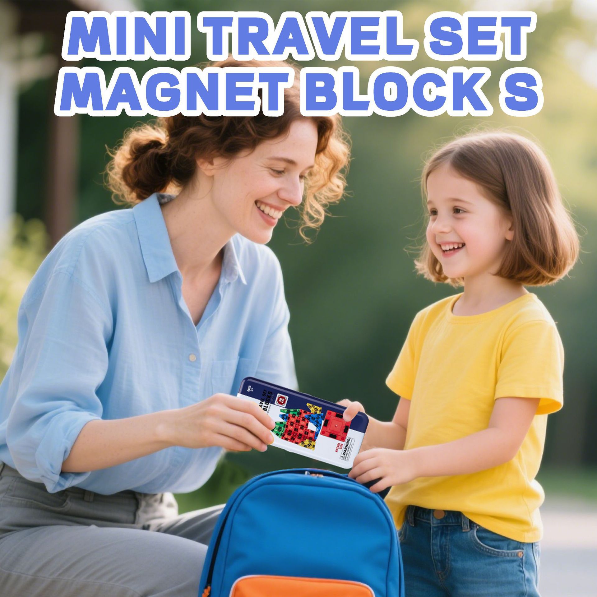 3.75cm Magnetic Tiles Portable Storage Colourful Window Magnetic Iron Box Set Magnetic Educational Toy