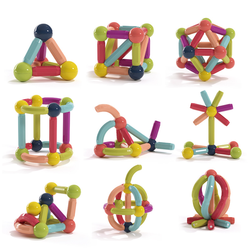 3C certification, safe and odorless magnetic sticks for baby children's educational building blocks