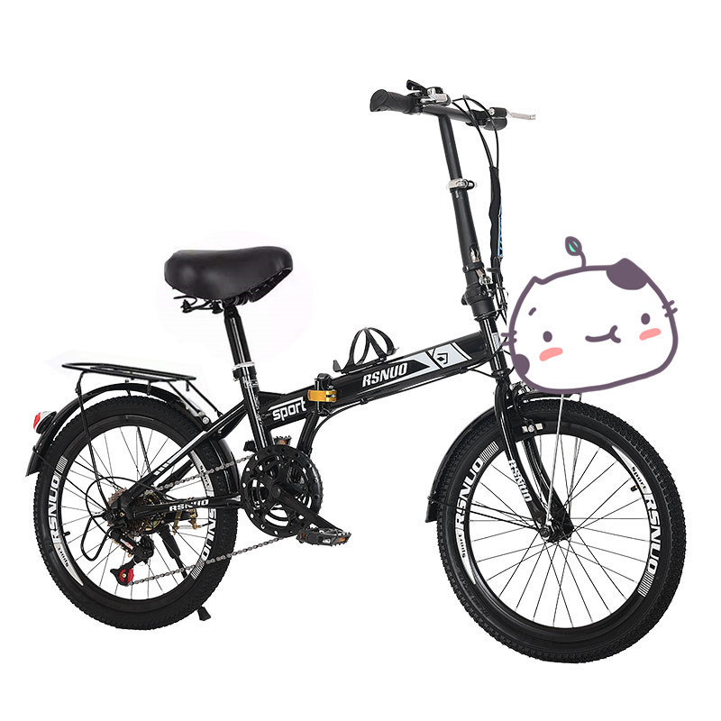 Best-selling folding bicycle 20 inch single speed, variable speed men's and women's ultra-light bicycle