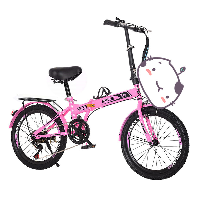 Best-selling folding bicycle 20 inch single speed, variable speed men's and women's ultra-light bicycle