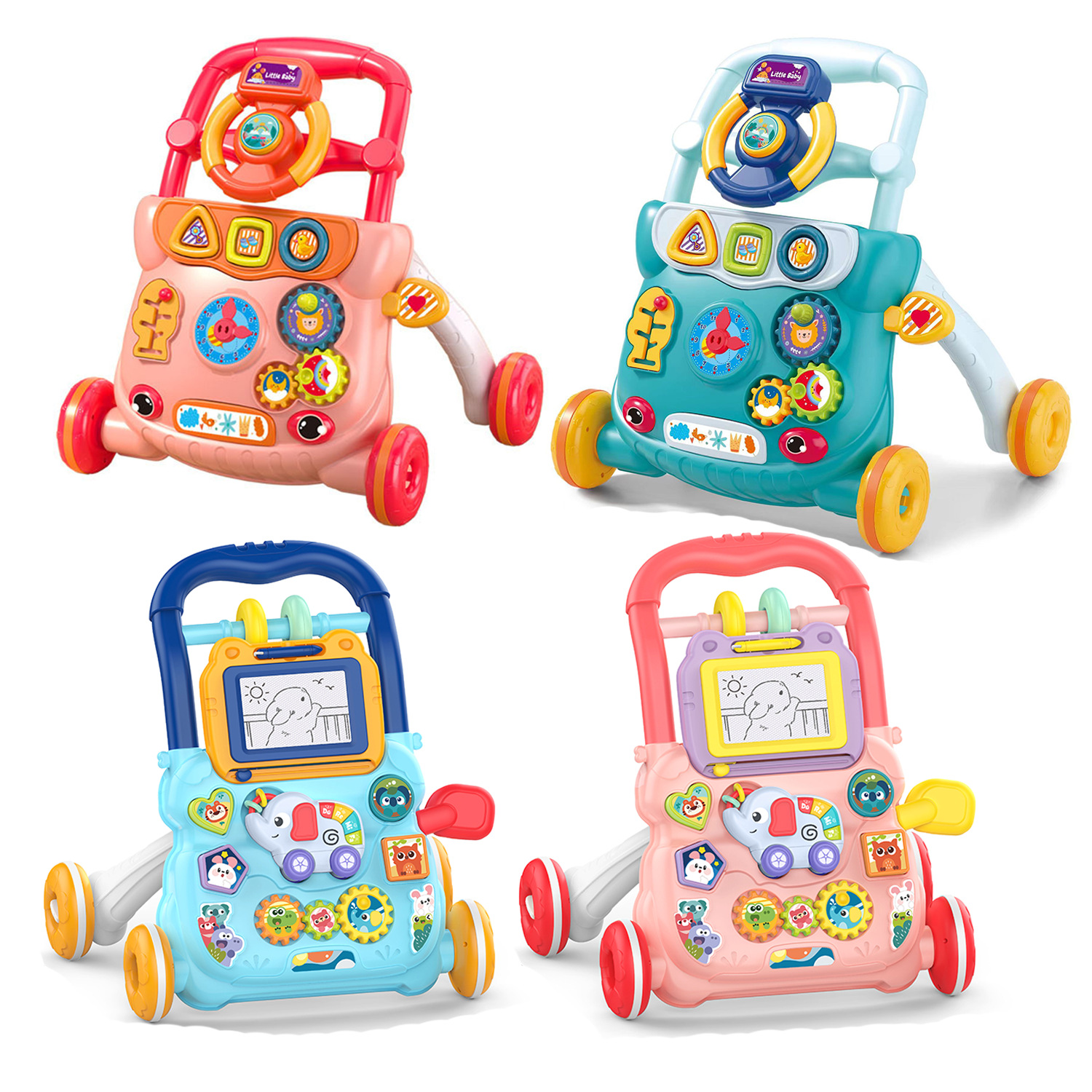 Hot supply children's baby music push walker baby early education