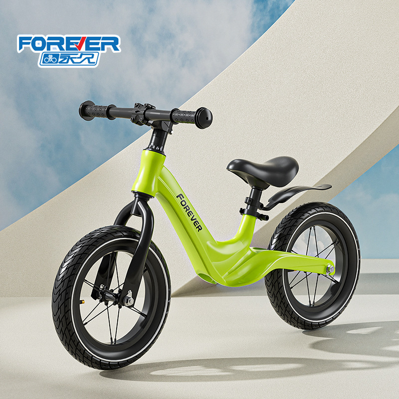 High-end brand permanent children's balance car 1-6 years old baby pedal-free bicycle ultra-light magnesium alloy 12/14 inch sliding scooter
