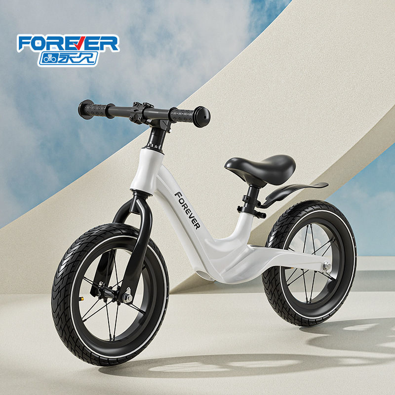 High-end brand permanent children's balance car 1-6 years old baby pedal-free bicycle ultra-light magnesium alloy 12/14 inch sliding scooter
