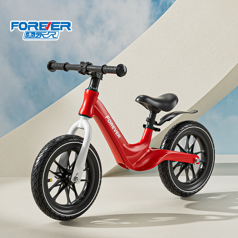 High-end brand permanent children's balance car 1-6 years old baby pedal-free bicycle ultra-light magnesium alloy 12/14 inch sliding scooter