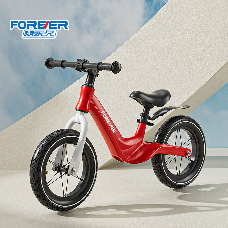 High-end brand permanent children's balance car 1-6 years old baby pedal-free bicycle ultra-light magnesium alloy 12/14 inch sliding scooter