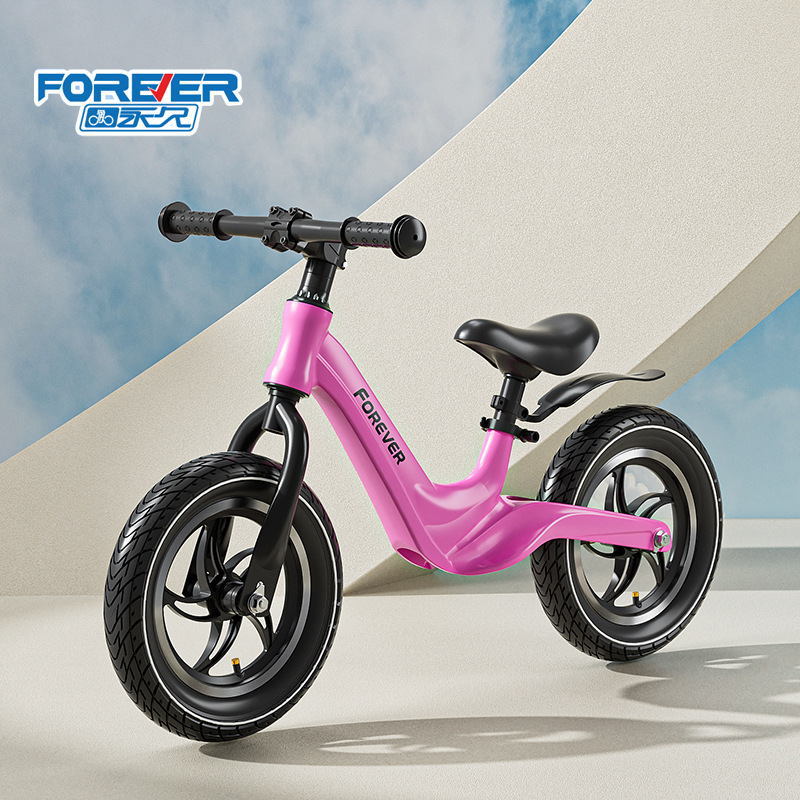 High-end brand permanent children's balance car 1-6 years old baby pedal-free bicycle ultra-light magnesium alloy 12/14 inch sliding scooter