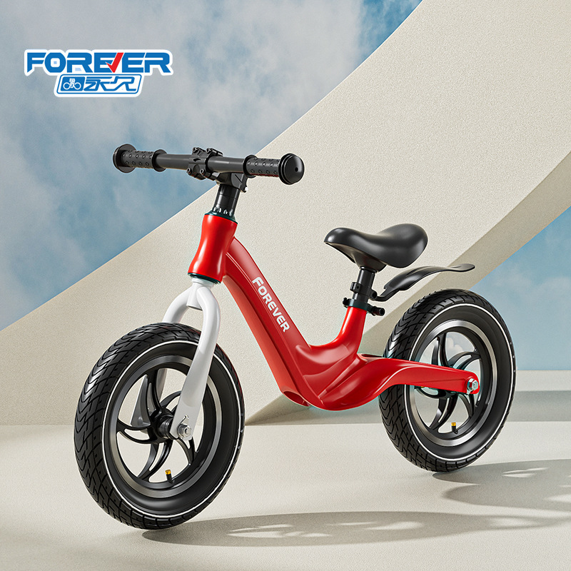 High-end brand permanent children's balance car 1-6 years old baby pedal-free bicycle ultra-light magnesium alloy 12/14 inch sliding scooter