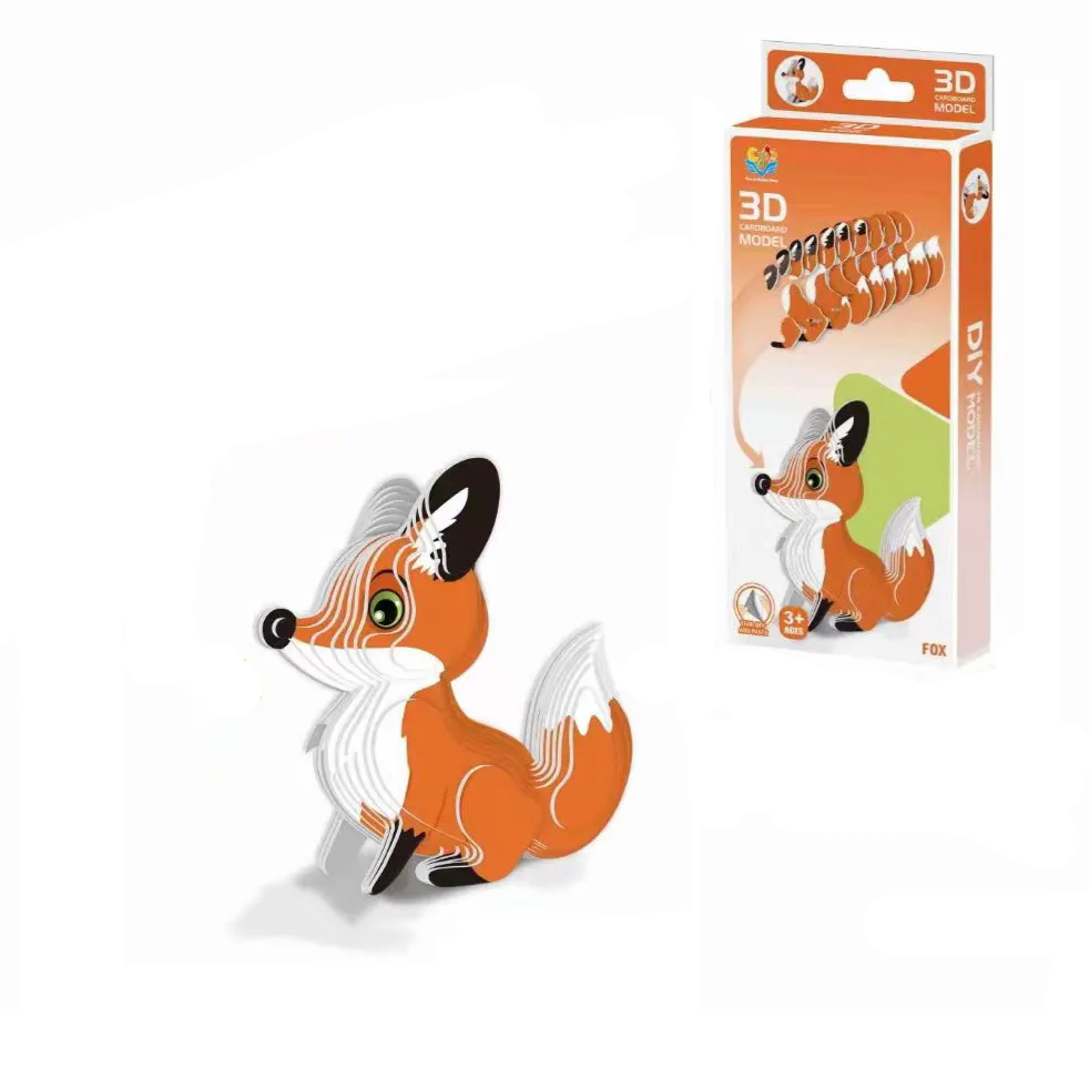 New 3d puzzle children's paper DIY advanced educational enlightenment kindergarten toys