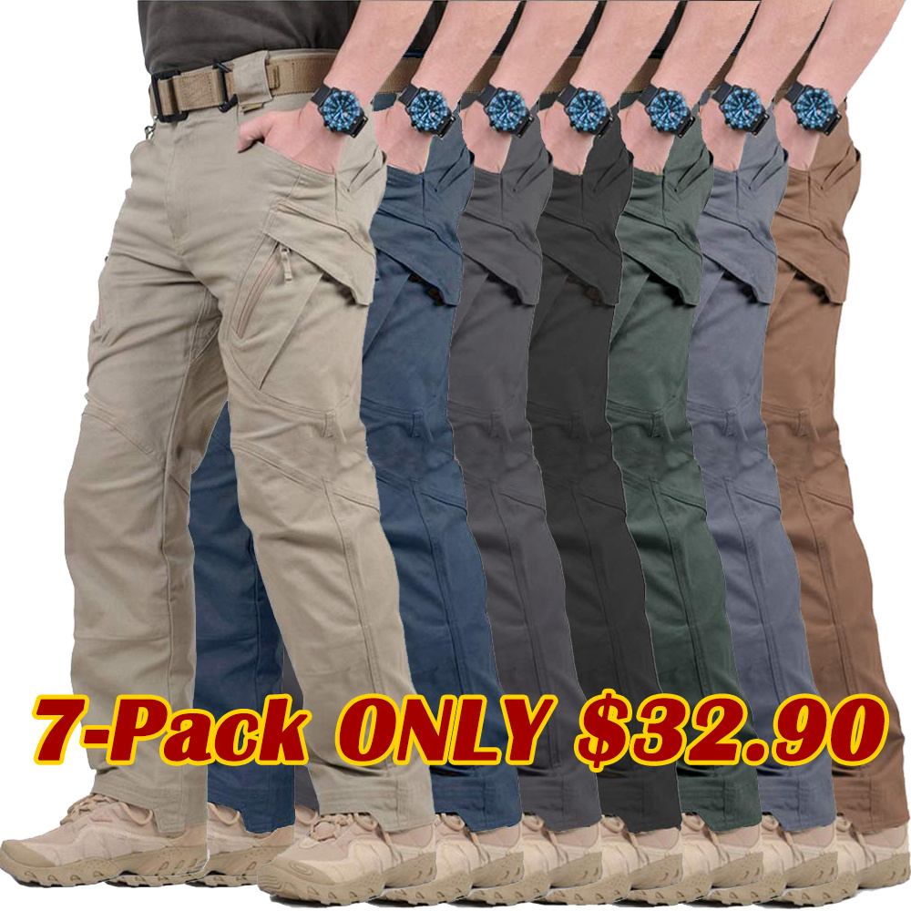 Men's Assault Tactical Pants Lightweight Cotton Outdoor Military Combat Cargo Trousers