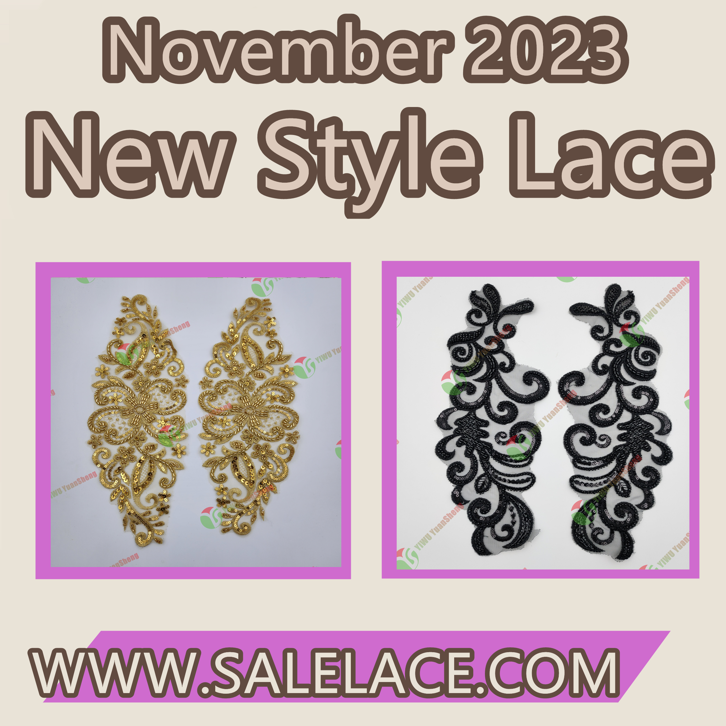 ¡El nuevo encaje flor a flor está en el mercado y añade color a vestidos y decoraciones de boda!-ywys