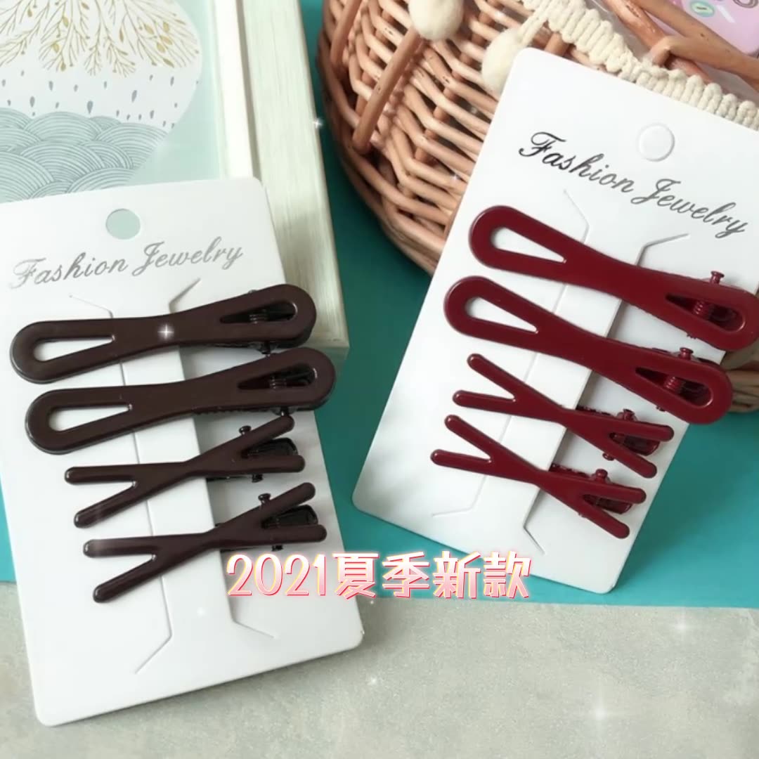 Set Coreano de Pinzas de Pato Premium - Broches para Flequillo con Esmalte de Lujo 