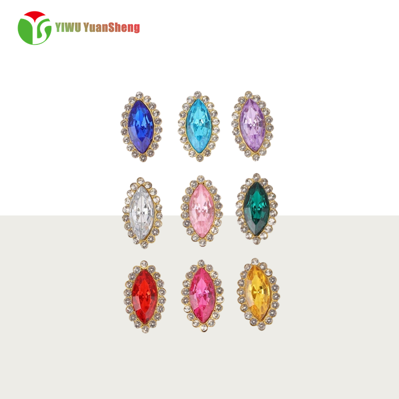 Glass Rhinestone melon seed type