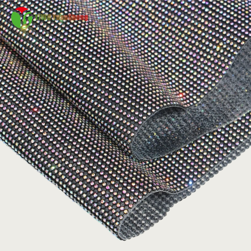 Hot Melt Glue Aluminum Mesh Rhinestone 120CM*45CM