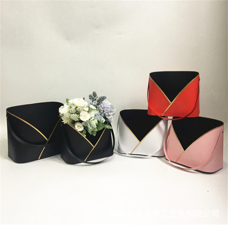 Juego de 2 Cestas con Asas para Flores con Stock Inmediato Olipai - Para Arreglos Florales y Regalos - Venta al por Mayor para Importadores y Mayoristas