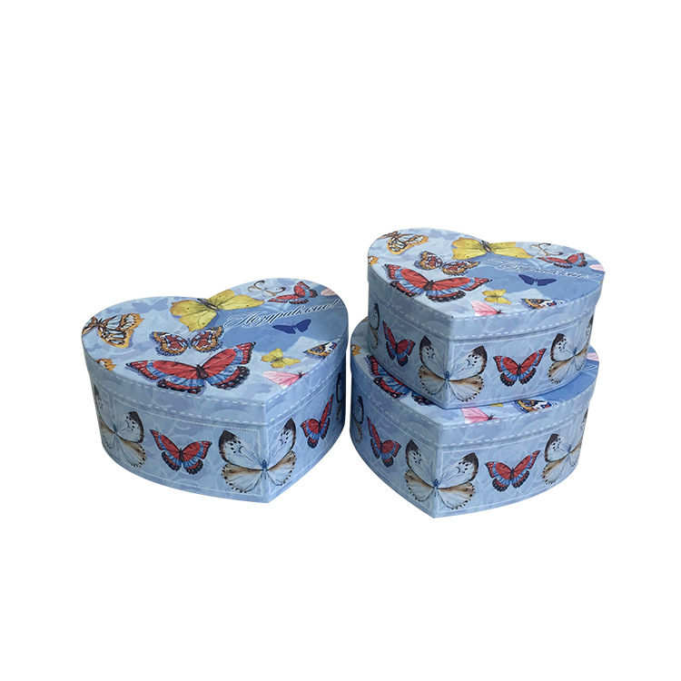 Juego de 3 Cajas Corazón con Estilo Rústico Europeo | Para Bodas y Regalos de Lujo | Mayoristas