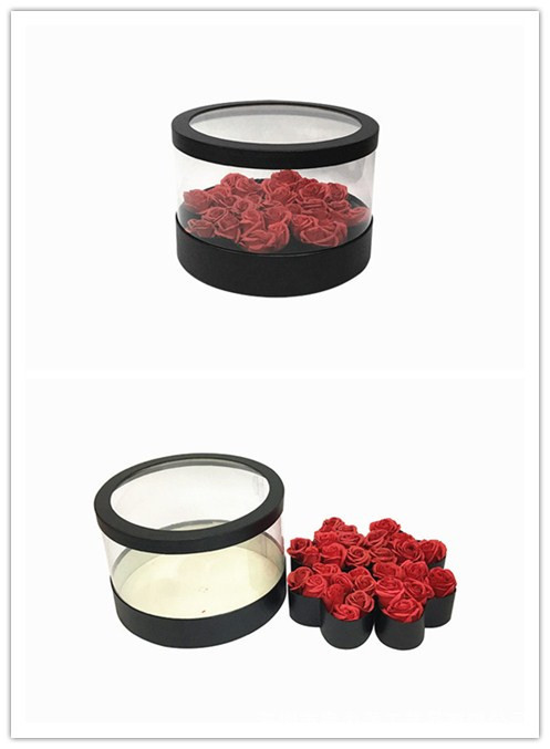 Set de Caja de Flores de Trébol de PVC y Cubo Redondo con Forma de Corazón | Combinación Moderna | Para Mayoristas