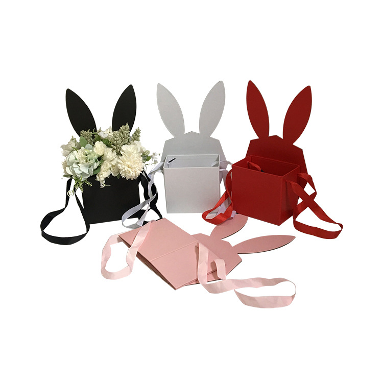 Caja Plegable con Diseño de Conejo para Flores | EN STOCK | Para Mayoristas