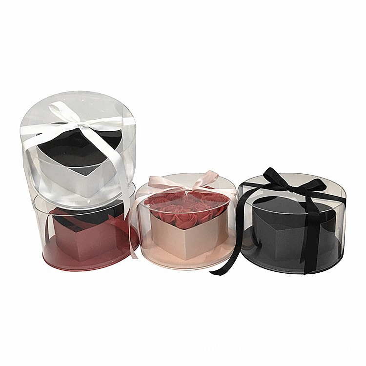 Caja Corazón de Acrílico con Ventana Completa | EN STOCK | Para Flores Frescas y Preservadas | Para Mayoristas