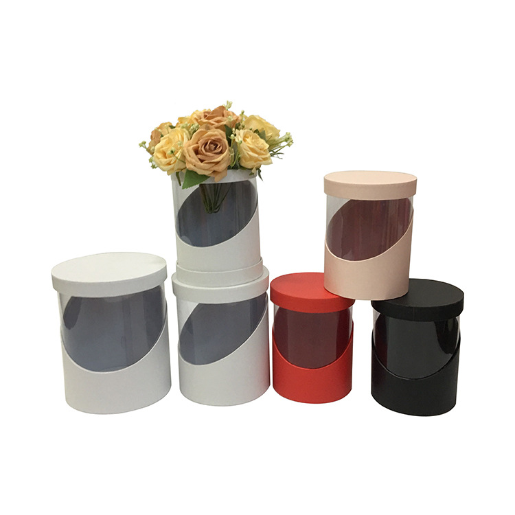 Juego de 3 Cubos Redondos Transparentes de PVC | Diseño Minimalista | Para Mayoristas