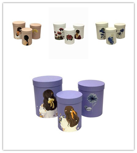 Juego de 3 Cubos Florales con Estampado Artístico | Diseño Exclusivo | EN STOCK | Para Mayoristas