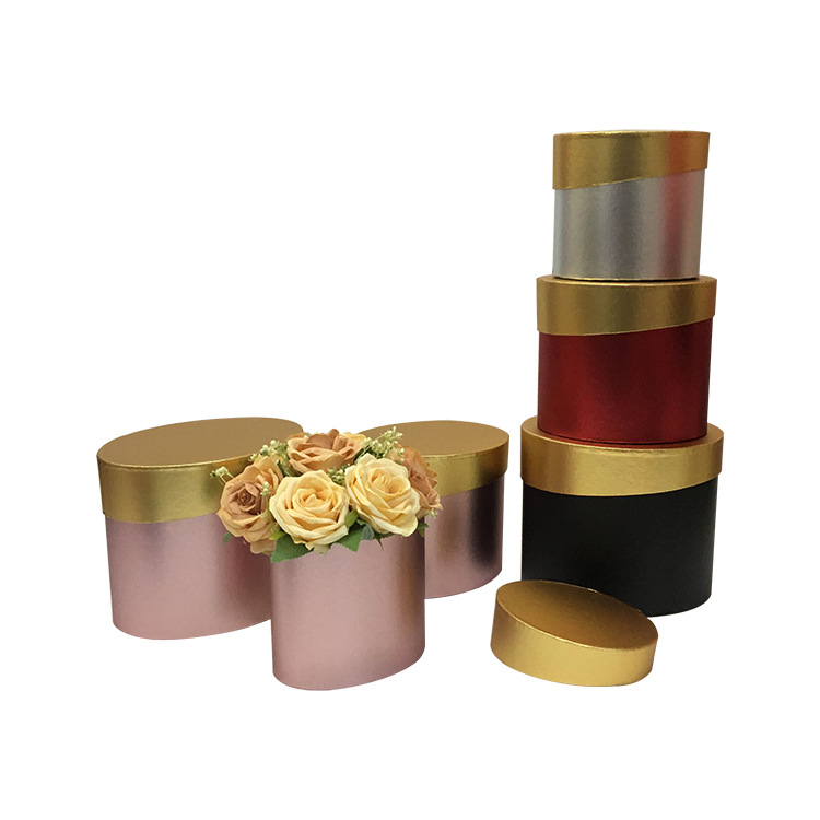 Juego de 3 Cubos Florales con Tapa Irregular Ovalada | Diseño Exclusivo | Para Mayoristas