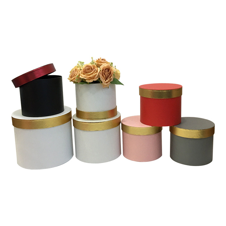 Juego de 3 Cajas Redondas para Flores | Diseño Minimalista | Para Mayoristas