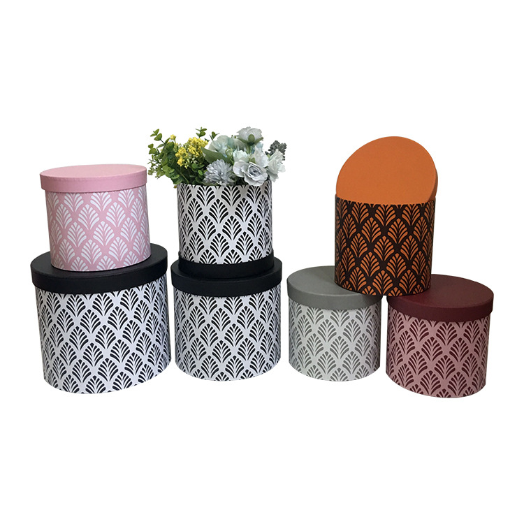 Juego de 3 Cubos Redondos con Diseño Geométrico Moderno | EN STOCK | Para Mayoristas