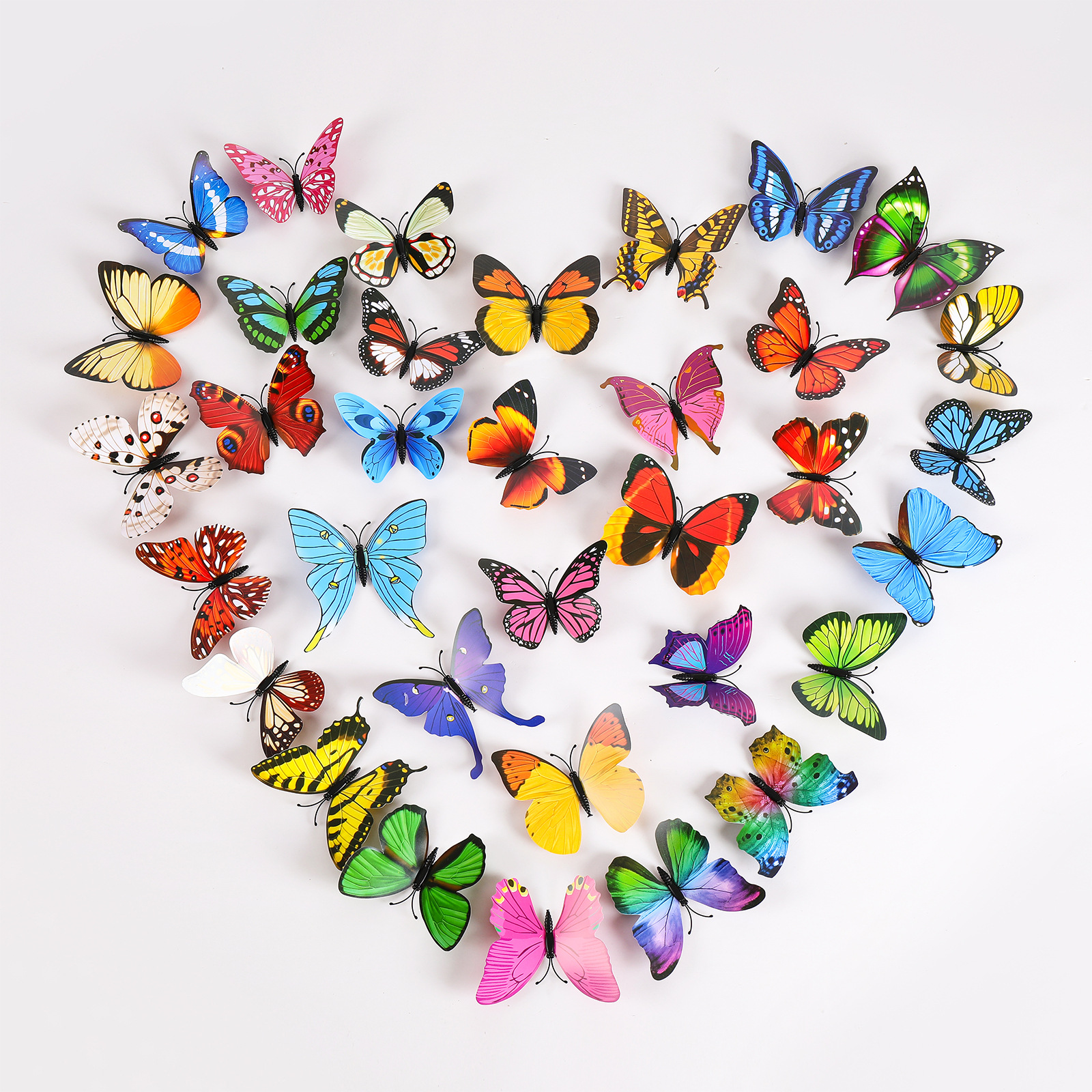Mariposas Magnéticas 3D de una Capa para Nevera - Decoración de Hogar con PVC de Alta Calidad - Adhesivos Ultra Realistas para Superficies Metálicas - Para Mayoristas
