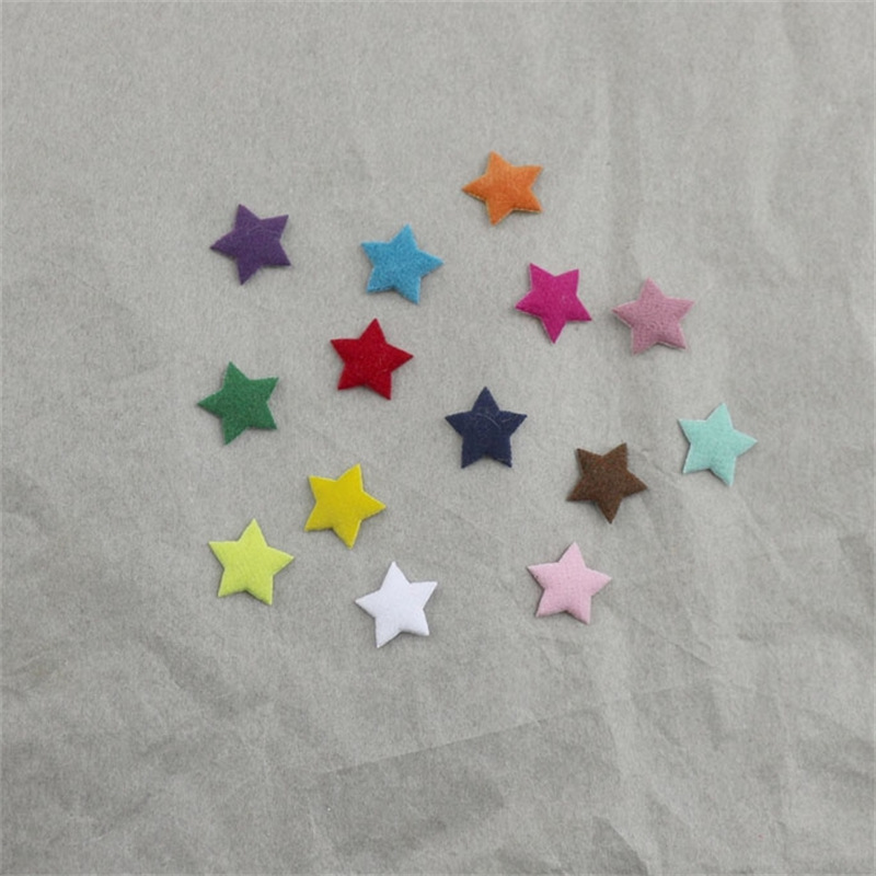 Estrellas de Tela Aterciopelada de 1.3cm - Componentes de Precisión para Fabricación de Accesorios de Pelo, Ropa y Manualidades - Proveedor Mayorista